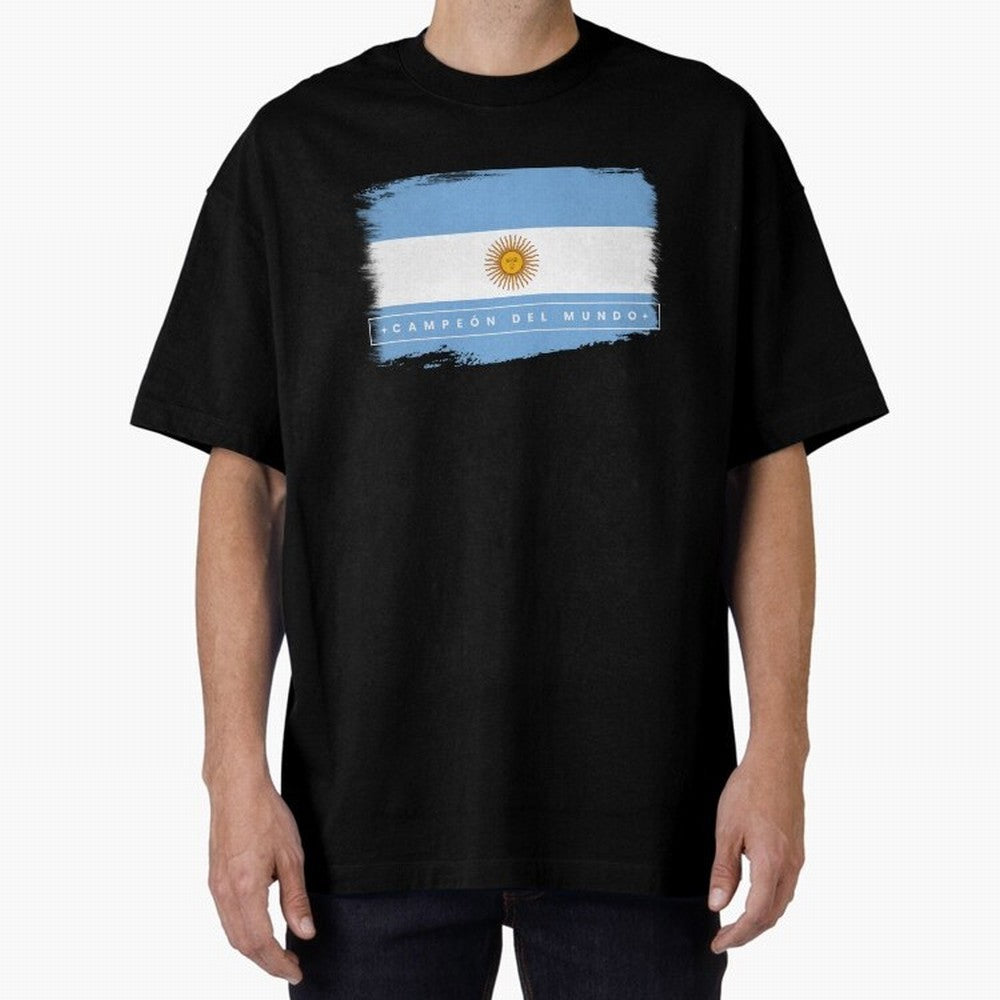 Argentina Campe¨®n del Mundo Oversized T-Shirt Remember the FIFA World Cup 2026 USA Canada Mexico Journey through Cristiano Ronaldo Highlights, Argentina and Brazil Pride, Soccer Culture, Superstar Moments, National Team Dreams and Competitive