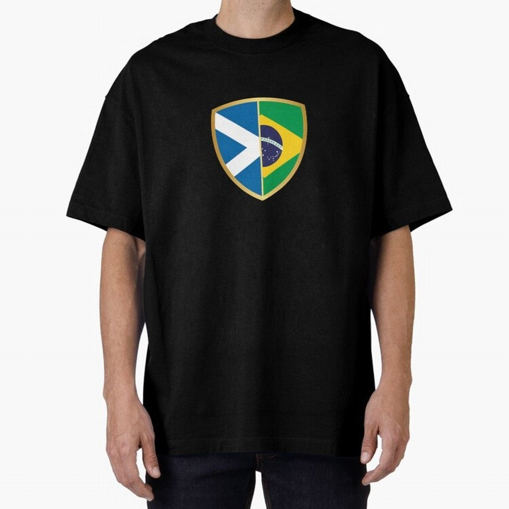 FIFA World Cup -Scotland v Brazil Oversized T-Shirt Represent Fans Who Live for Match Day Hype around FIFA World Cup 2026, Messi, Neymar and Mbappe, Spain, Soccer Culture, Superstar Moments, National Team Dreams and Competitive Fire; Made for