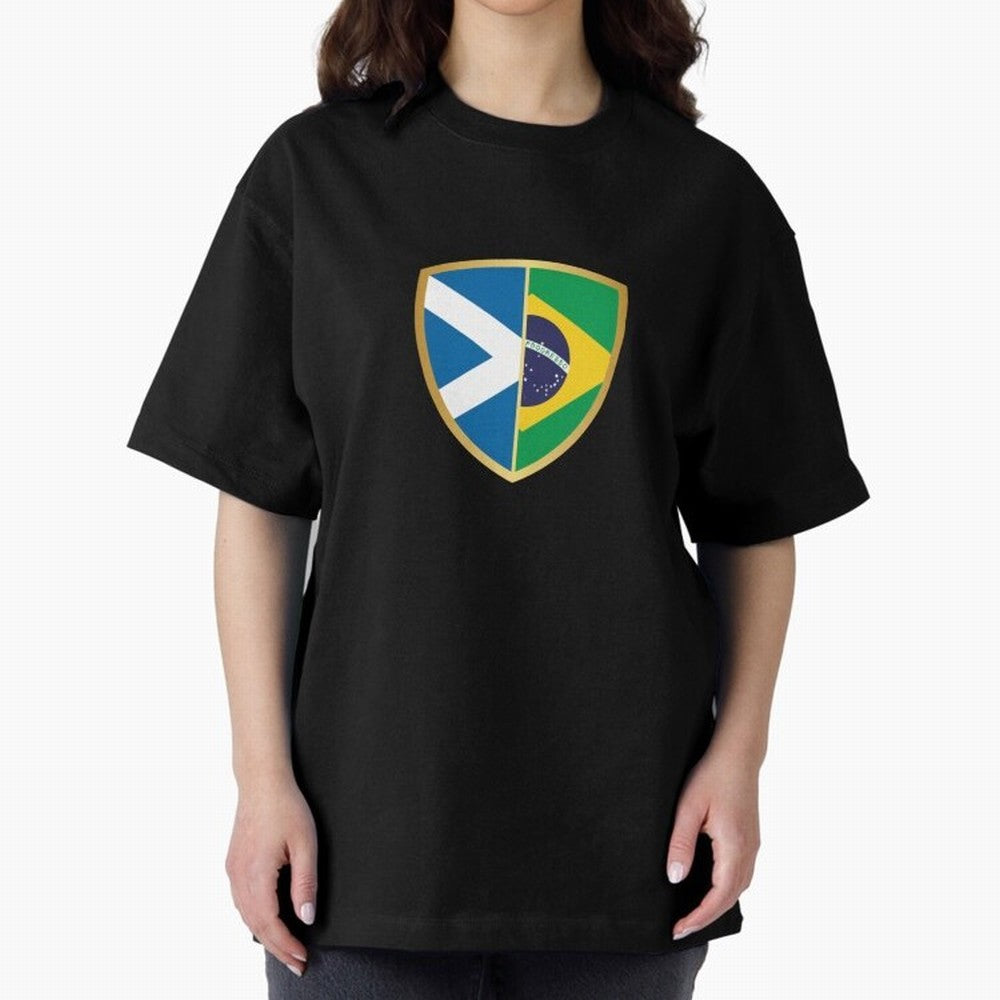 FIFA World Cup -Scotland v Brazil Oversized T-Shirt Represent Fans Who Live for Match Day Hype around FIFA World Cup 2026, Messi, Neymar and Mbappe, Spain, Soccer Culture, Superstar Moments, National Team Dreams and Competitive Fire; Made for