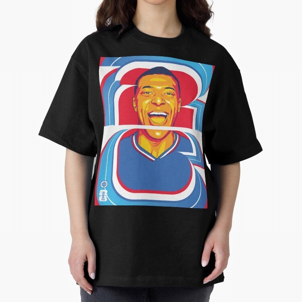 World Cup 2026 Soccer Celebration: United Football Fan Art Oversized T-Shirt Bring Retro Soccer Energy to FIFA World Cup 2026 Group Stage for Fans of Mbappe and Neymar and Portugal, Spain and Germany, Bringing Soccer Culture, Superstar Moments,