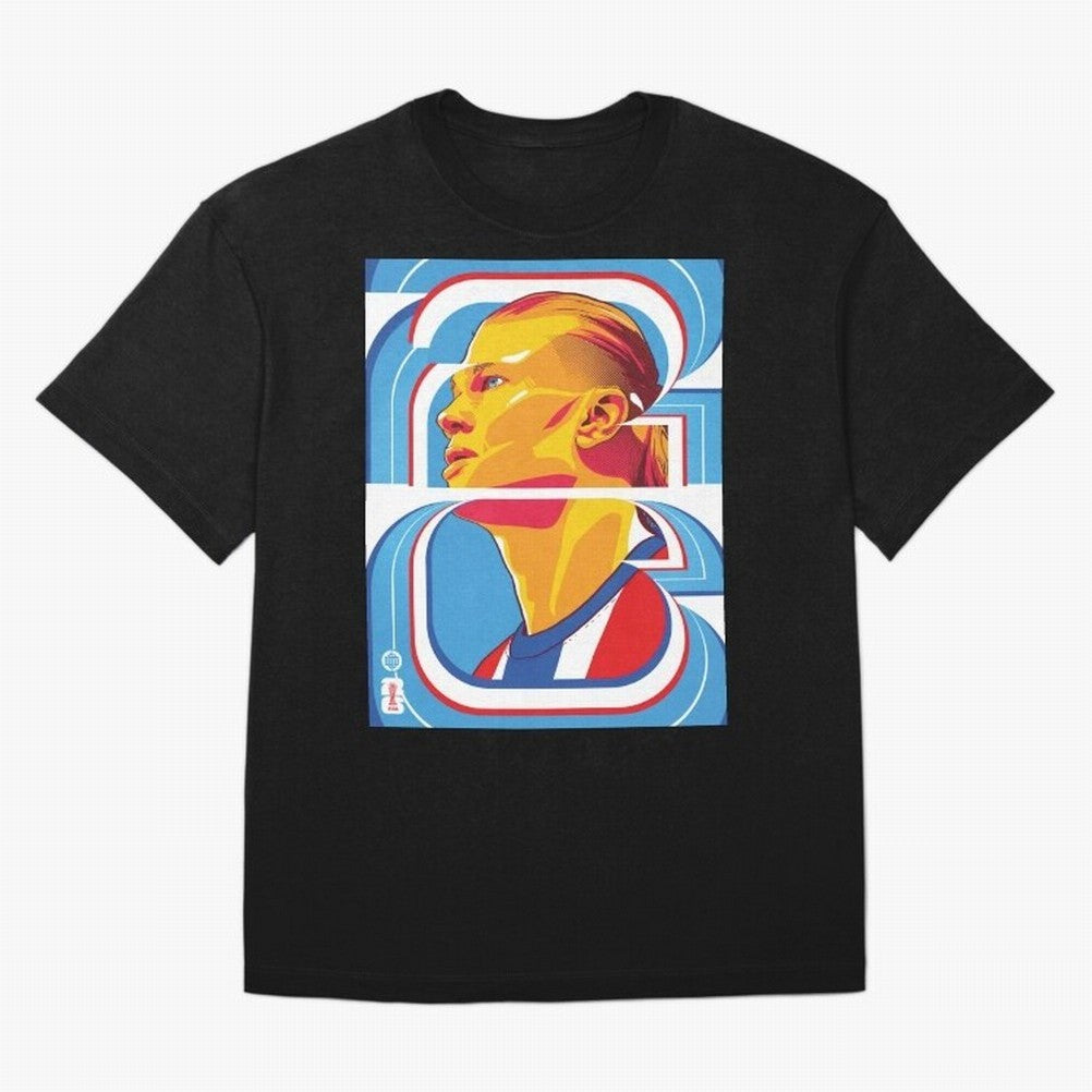 World Cup 2026 Soccer Celebration: United Football Fan Art Oversized T-Shirt Show Fan Pride Across Global Football Passion for FIFA World Cup 2026, Centered on Haaland, England, Retro Football Energy, Iconic Rivalries, Trophy Chase Drama and
