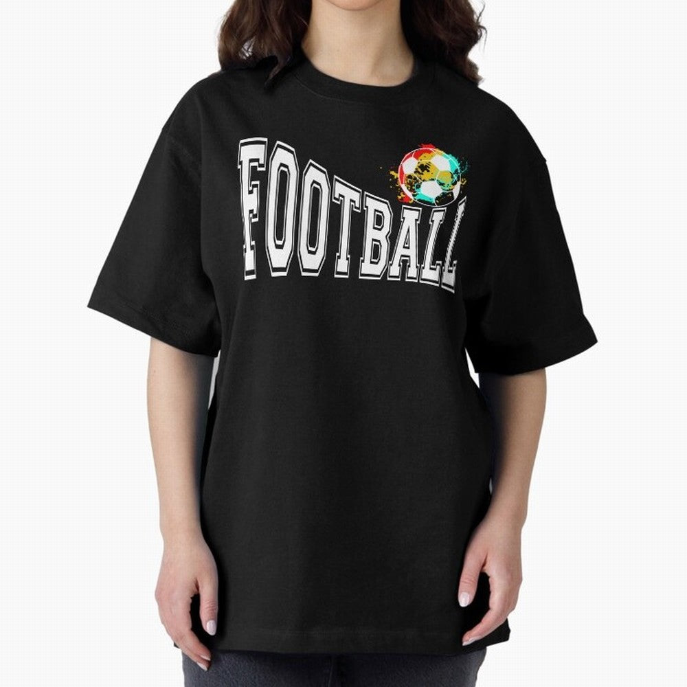 Football World Cup 2026 Oversized T-Shirt Unlock the FIFA World Cup 2026 Group Stage Journey through Haaland and Mbappe Highlights, Portugal, Spain and Germany Pride, Retro Football Energy, Iconic Rivalries, Trophy Chase Drama and Stadium