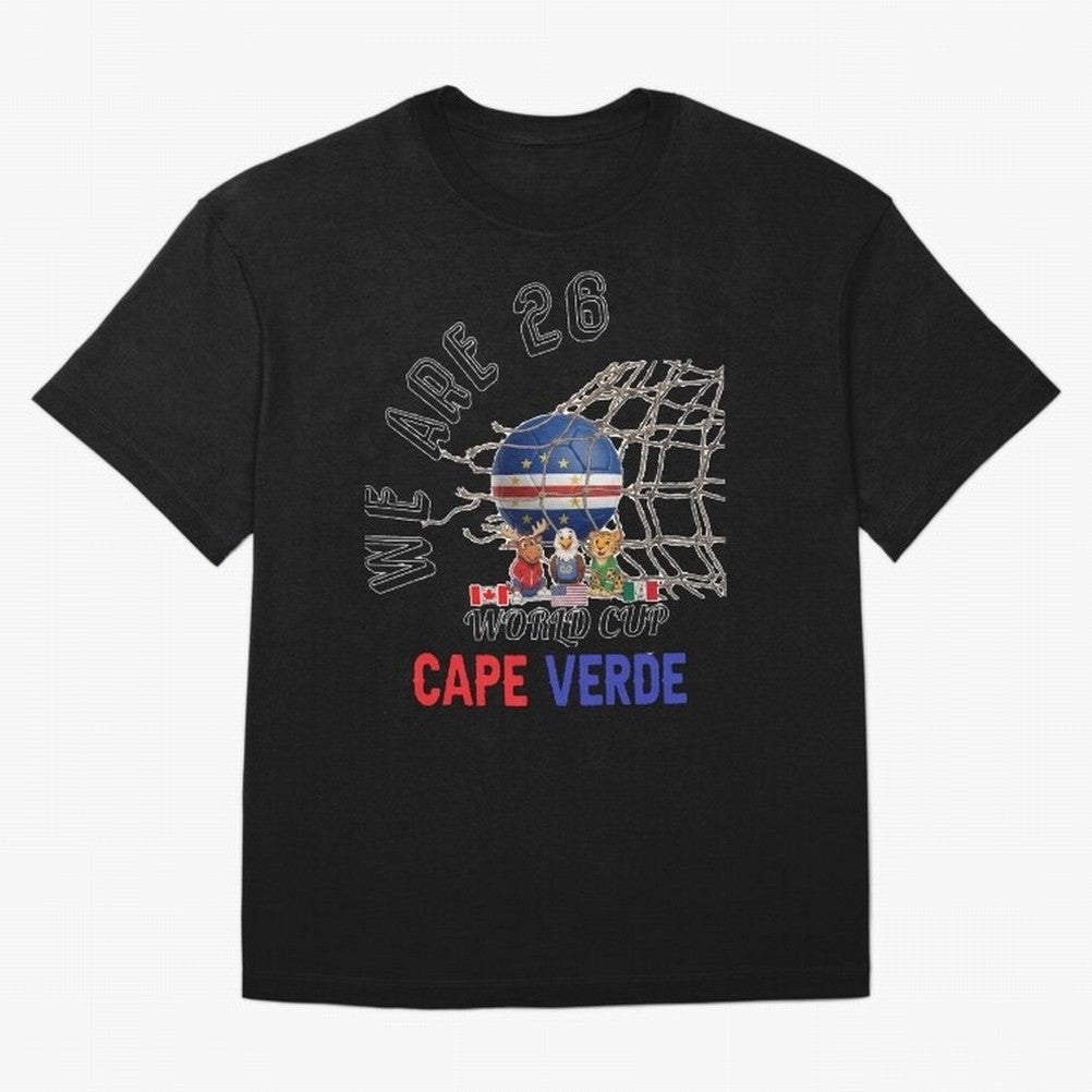 World cup 26 - Cape Verde Oversized T-Shirt Celebrate Classic Football Spirit in Match Day Hype around FIFA World Cup 2026 Group Stage, CR7, Spain and Netherlands, Football History, Final Match Energy, Crowd Noise and Once in a Lifetime Moments;