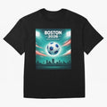 Boston 2026 Soccer Event Oversized T-Shirt Bring Global Tournament Vibes to Match Day Hype around FIFA World Cup 2026 Group Stage, Cristiano Ronaldo, Haaland and CR7, Argentina, France and Brazil, Football Passion, Legendary Performances, Festival