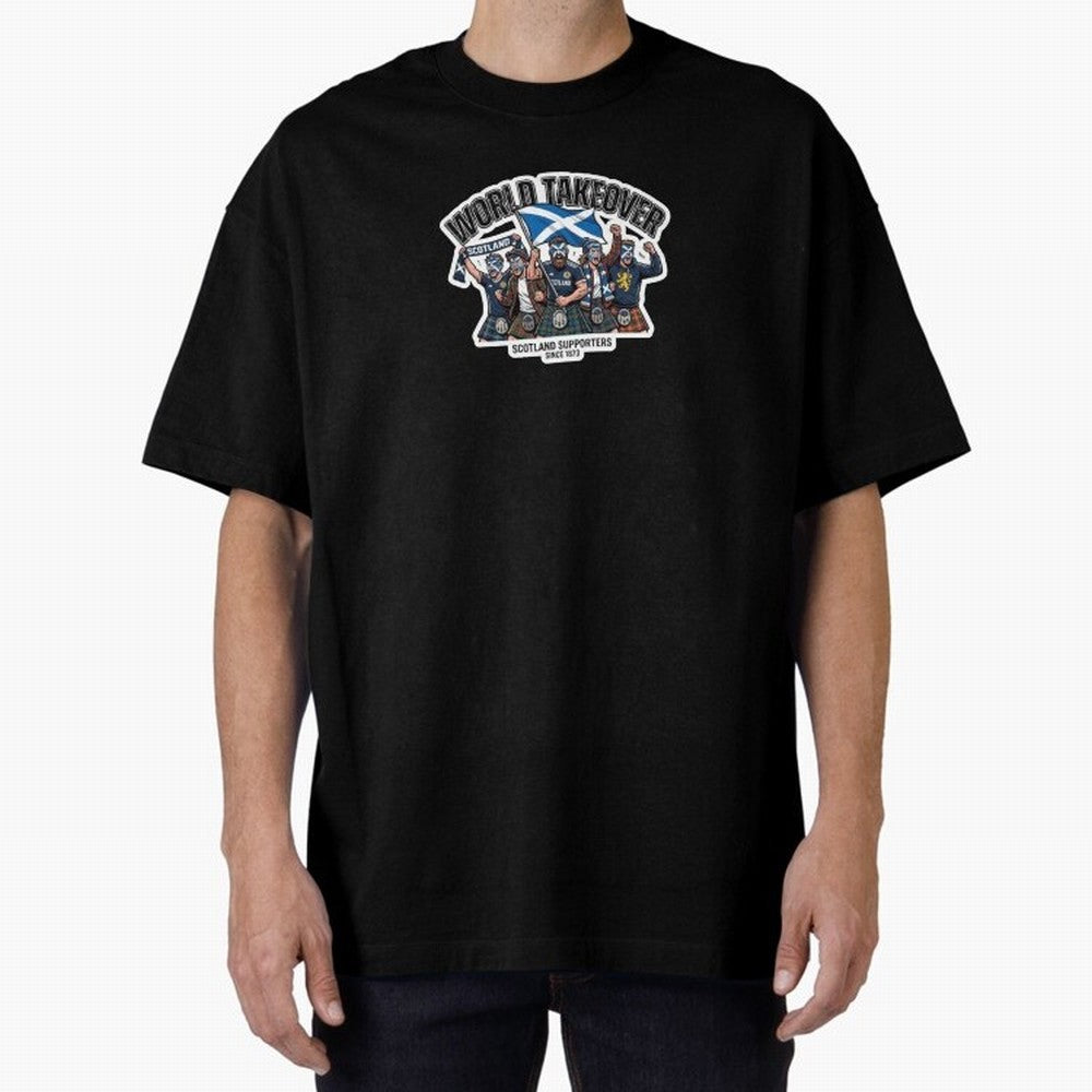 Scotland Soccer Fans Tartan Power Sticker 2026 Football Supporters Oversized T-Shirt Celebrate Fan Favorites in the FIFA World Cup 2026 Journey through Haaland and Mbappe Highlights, Portugal Pride, Game Day Rituals, Football Legends, Country Pride