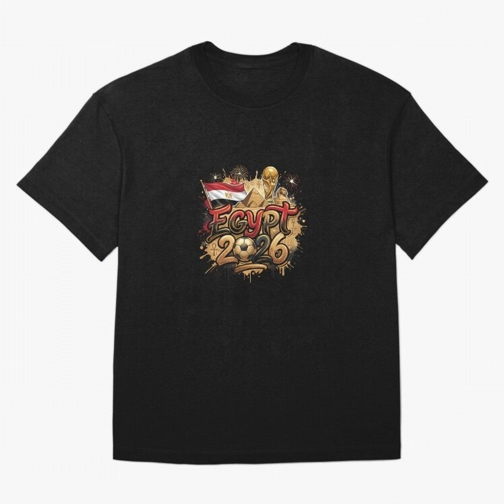 Egypt World Cup 2026 Football Legacy Oversized T-Shirt Experience FIFA World Cup 2026 Spirit, Highlighting England, Messi, Neymar and Mbappe, Football History, Final Match Energy, Crowd Noise and Once in a Lifetime Moments; Made for Die Hard