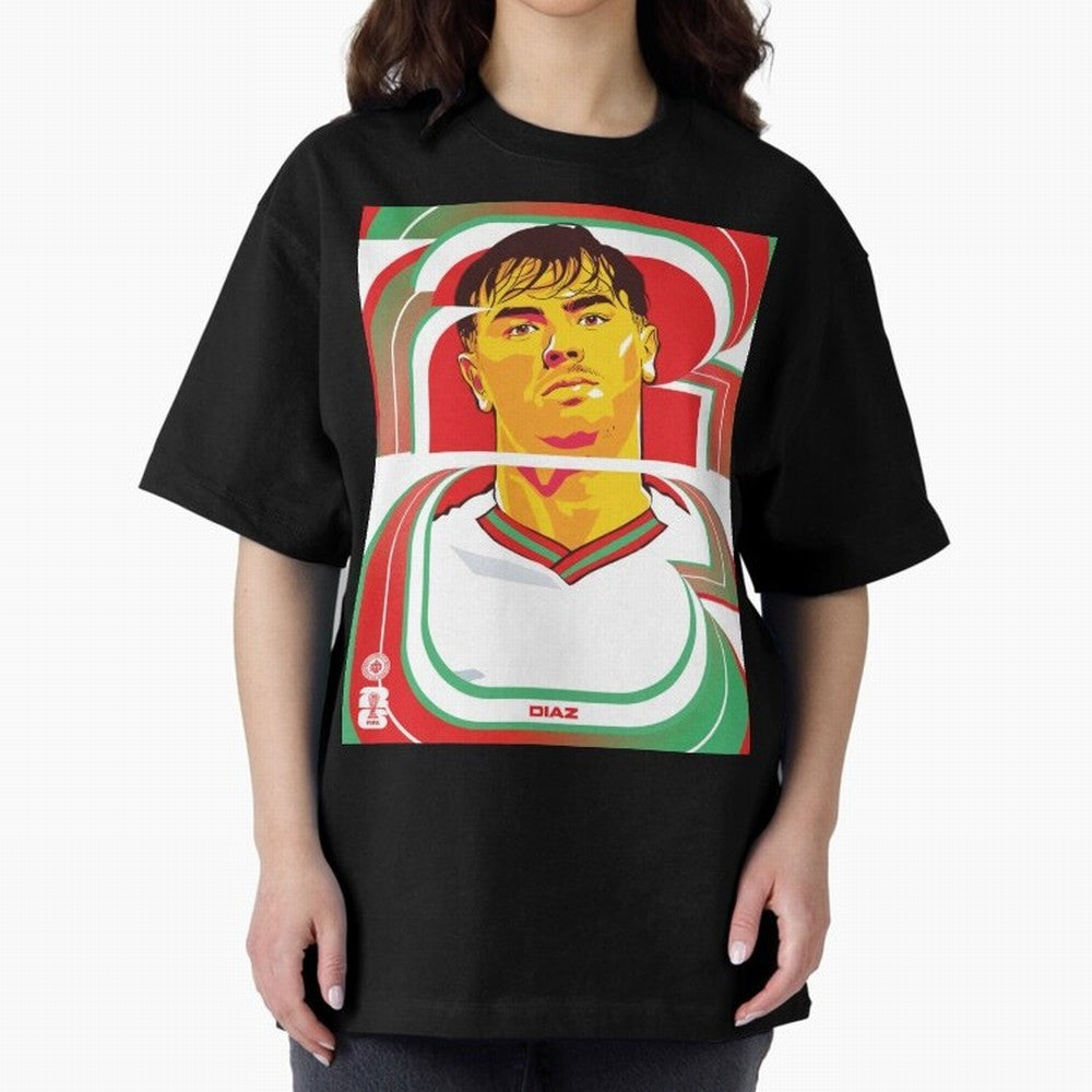 World Cup 2026 Soccer Celebration: United Football Fan Art Oversized T-Shirt Celebrate Rivalries and Pride in FIFA World Cup 2026 Group Stage Spirit, Filled with Netherlands, Haaland and Mbappe, Football History, Final Match Energy, Crowd Noise and
