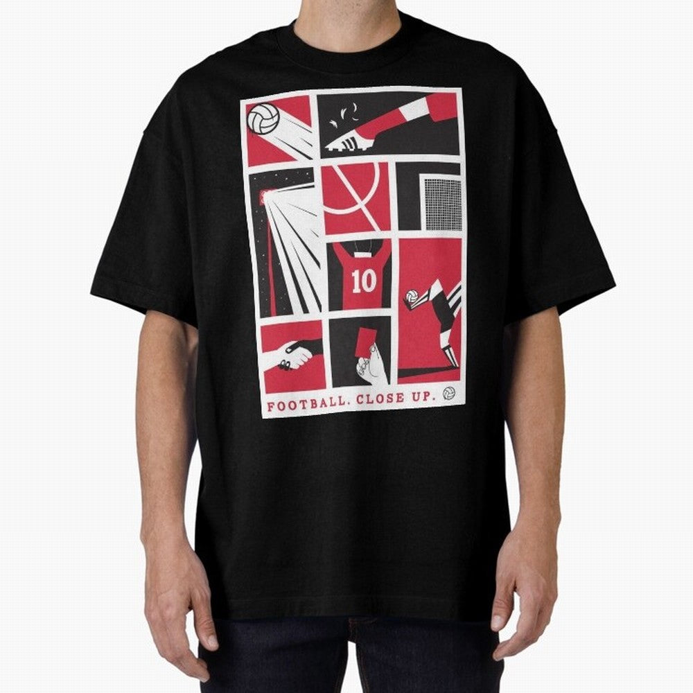 World Cup 2026 Soccer Celebration: United Football Fan Art Oversized T-Shirt Carry FIFA World Cup 2026 Group Stage for Fans of Messi and Cristiano Ronaldo and Germany, Bringing Goal Celebration Energy, Supporter Heritage, Football Icons and