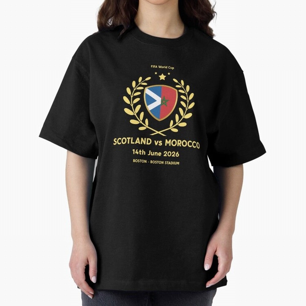 FIFA World Cup - Scotland v Morocco Oversized T-Shirt Bring Supporter Culture to the FIFA World Cup 2026 Journey through Neymar Highlights, France and Portugal Pride, Football Festival Excitement, Trophy Ambitions, Country Rivalries and Star Player