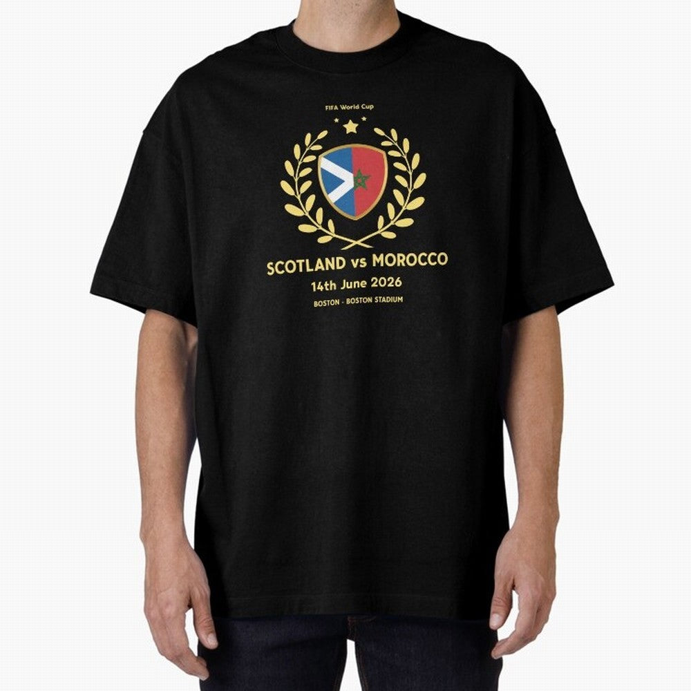 FIFA World Cup - Scotland v Morocco Oversized T-Shirt Bring Supporter Culture to the FIFA World Cup 2026 Journey through Neymar Highlights, France and Portugal Pride, Football Festival Excitement, Trophy Ambitions, Country Rivalries and Star Player