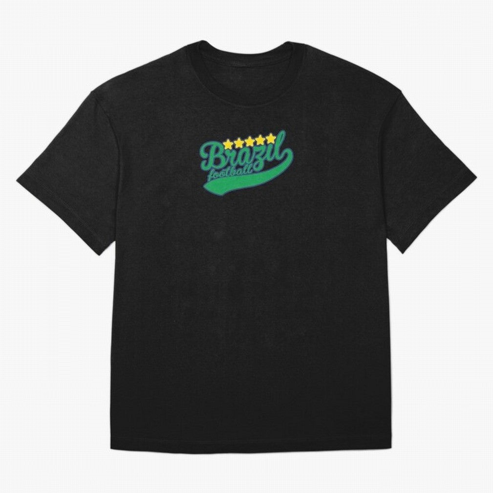 Brazil Soccer Football World Cup Vintage Oversized T-Shirt Celebrate Football Heritage in the FIFA World Cup 2026 Journey through Messi, CR7 and Mbappe Highlights, Portugal, Spain and Germany Pride, Global Supporter Spirit, Legendary Goals,