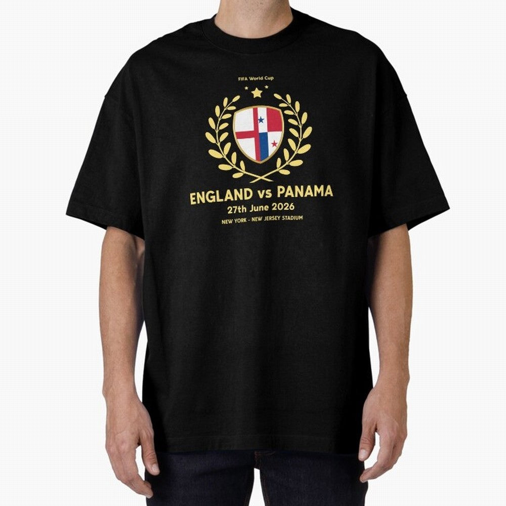 FIFA World Cup - England v Panama Oversized T-Shirt Honor FIFA World Cup 2026 Spirit, Highlighting England, France and Netherlands, Mbappe and Neymar, Stadium Chants, National Pride, Trophy Dreams and Unforgettable Football Memories; Created for
