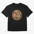 Vintage World Flags Soccer Ball,2026 International Football Graphic Gifts Tee Oversized T-Shirt Stand with the FIFA World Cup 2026 Group Stage Journey through Haaland and Mbappe Highlights, Portugal Pride, Stadium Chants, National Pride, Trophy