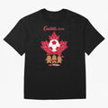 Canada 2026 Oversized T-Shirt Discover Match Day Hype around FIFA World Cup 2026 USA Canada Mexico, CR7, England, Stadium Chants, National Pride, Trophy Dreams and Unforgettable Football Memories; Ideal for Football Dads, Football Moms, Friends,
