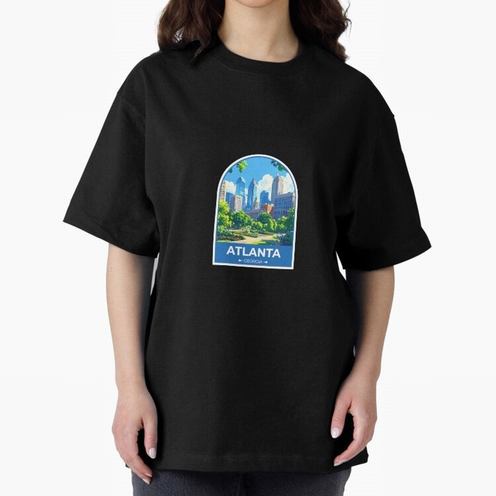 Atlanta Georgia Oversized T-Shirt Enjoy the Biggest Football Party of FIFA World Cup 2026 for Fans of Messi and Cristiano Ronaldo and Netherlands, Bringing Football Passion, Legendary Performances, Festival Vibes and Supporter Community; Ideal for
