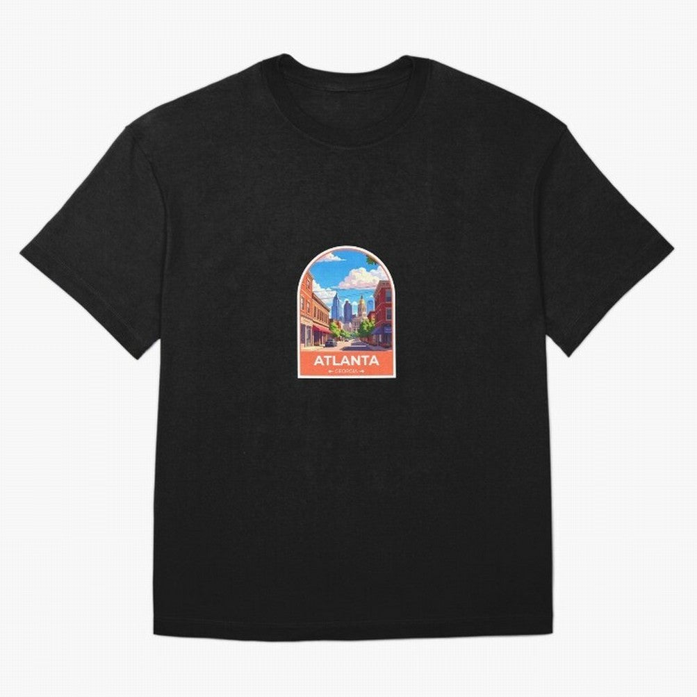 Atlanta Georgia Oversized T-Shirt Fuel the FIFA World Cup 2026 Journey through Messi Highlights, Brazil Pride, Football History, Final Match Energy, Crowd Noise and Once in a Lifetime Moments; Ideal for Football Dads, Football Moms, Friends,