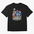 Moroccan World Cup 2026 Spirit of Atlantic Oversized T-Shirt Carry the Dream of FIFA World Cup 2026 Group Stage for Fans of CR7 and Messi and England and Germany, Bringing Championship Spirit, Famous Goals, Roaring Crowds and International Football