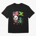 The American eagle and its friend, the Jamaican hummingbird Oversized T-Shirt Capture FIFA World Cup 2026 USA Canada Mexico Filled with Mbappe, Spain and Netherlands Energy, Supporter Pride, Iconic Celebrations, Legendary Names and Global Match Day