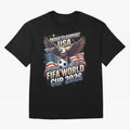 Proud To Support USA FIFA World Cup 2026 American Soccer Fan Patriotic Design Oversized T-Shirt Bring Trophy Dreams to FIFA World Cup 2026 USA Canada Mexico for Fans of Mbappe and Germany, Bringing Champion Mindset, Group Stage Buzz, Knockout