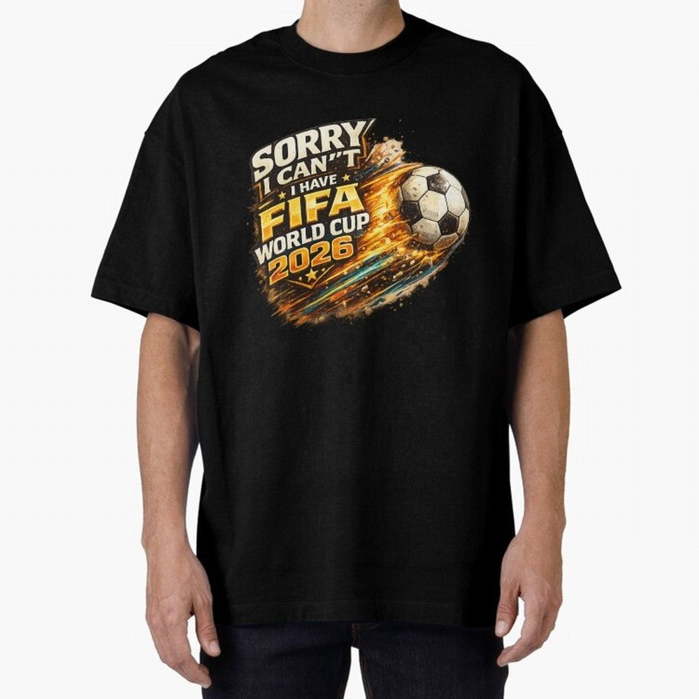 Soccer Addict Quote Design For Football Obsessed Fans Funny FIFA World Cup 2026 Oversized T-Shirt Back Your Heroes with FIFA World Cup 2026 USA Canada Mexico Spirit, Made for Portugal, Spain and Germany, Haaland and Mbappe, Stadium Chants, National