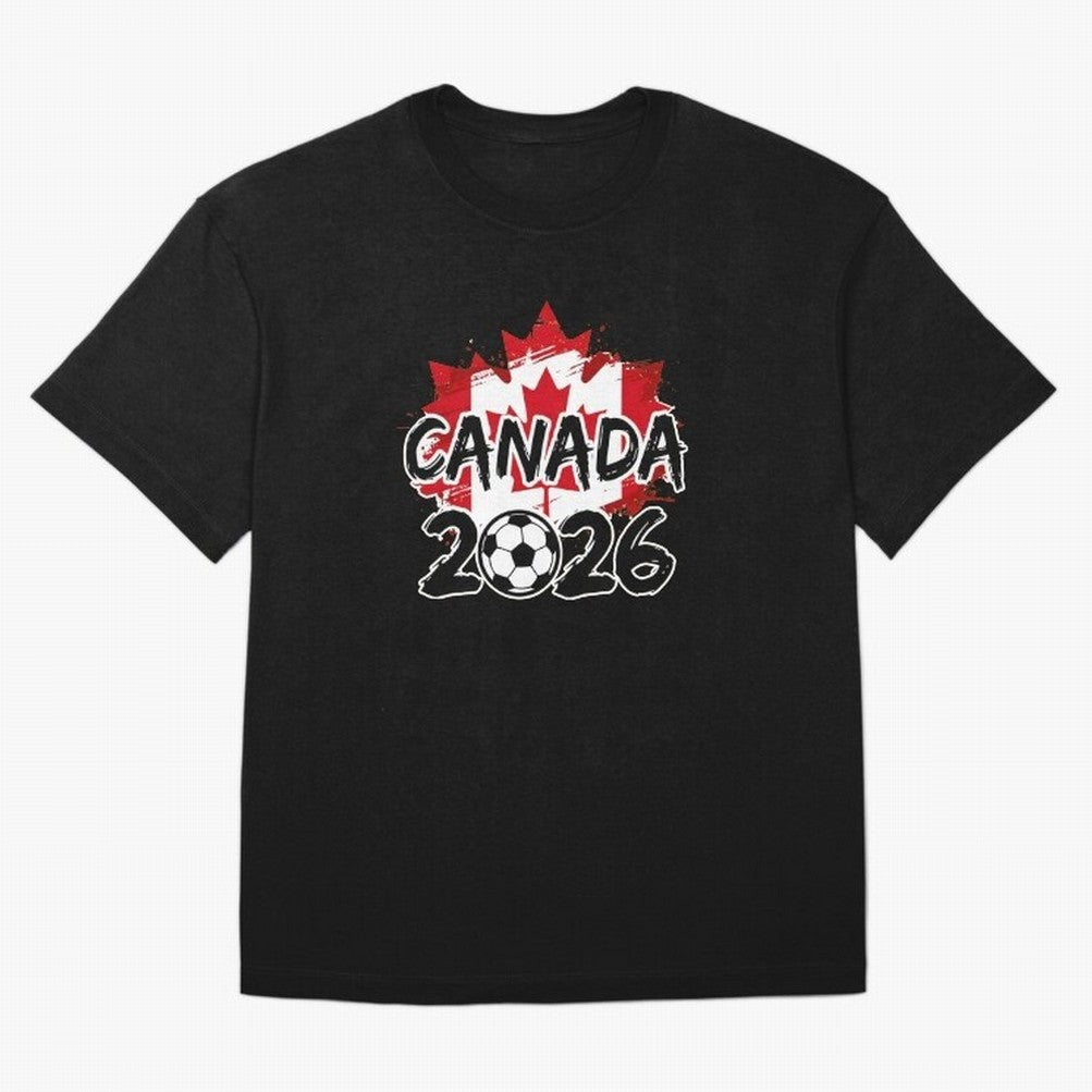 Canada World Cup 2026 Soccer Fan Game Day T-Shirt_86605883 Oversized T-Shirt Back Your Heroes with FIFA World Cup 2026 Inspired by Messi and Cristiano Ronaldo, Netherlands Energy, Match Day Excitement, Supporter Culture, Golden Goals and Global