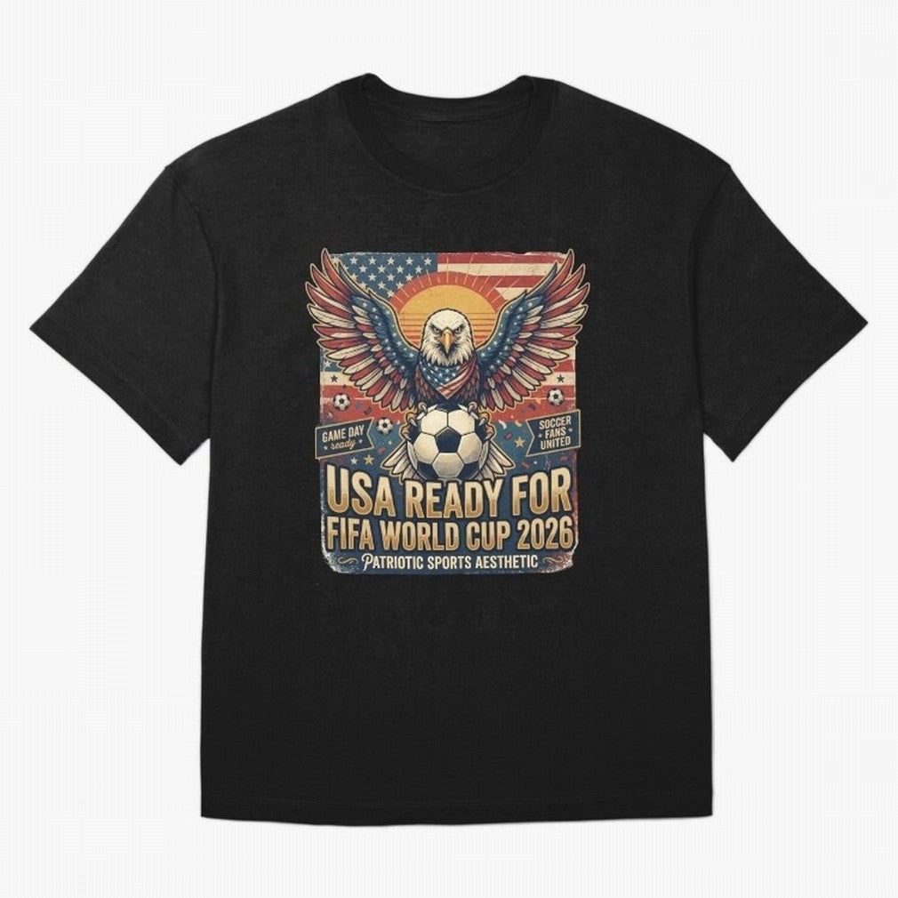 SA FIFA World Cup 2026 Soccer Pride Design For American Football Fans Oversized T-Shirt Celebrate Rivalries and Pride in FIFA World Cup 2026 Group Stage Spirit, Filled with Netherlands, Haaland and Mbappe, Football History, Final Match Energy,
