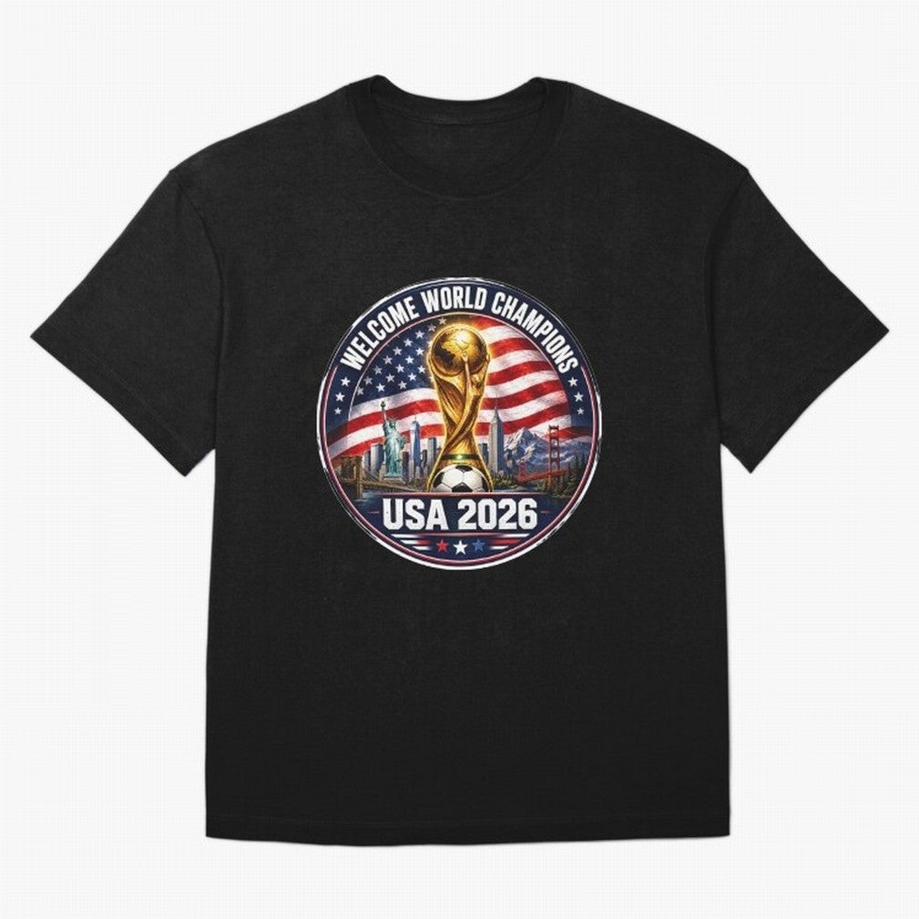World Cup 2026 Celebration T-Shirt | USA Canada Mexico Soccer Fan Tee Oversized T-Shirt Join the Global Buzz around FIFA World Cup 2026 USA Canada Mexico for Fans of Cristiano Ronaldo, Haaland and CR7 and Germany, Bringing Football Festival