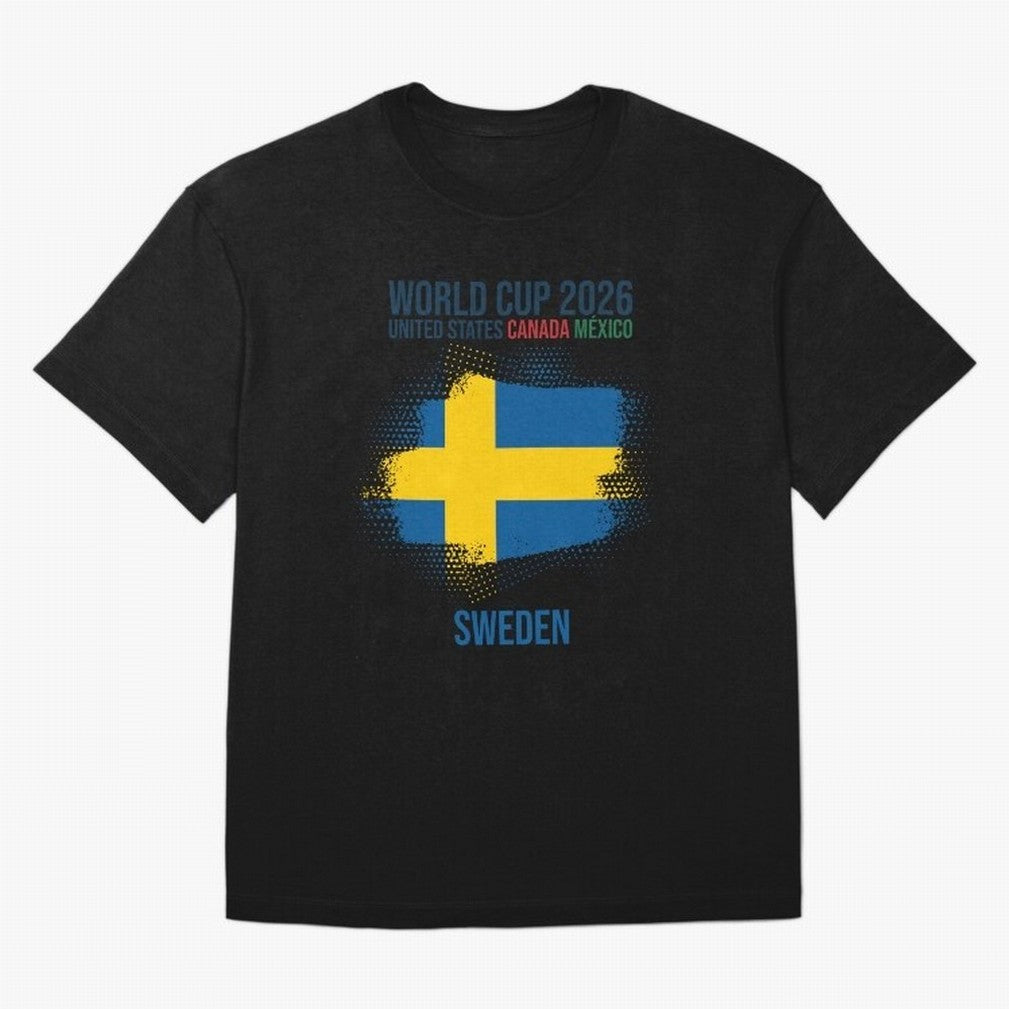 SWEDEN WORLD CUP 2026 Oversized T-Shirt Carry the Dream of Match Day Hype around FIFA World Cup 2026 USA Canada Mexico, Cristiano Ronaldo, Spain and Netherlands, Champion Mindset, Group Stage Buzz, Knockout Tension and Passionate Fan Culture; Ideal