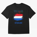 NETHERLANDS WORLD CUP 2026 Oversized T-Shirt Celebrate the Road through FIFA World Cup 2026 USA Canada Mexico Capturing Cristiano Ronaldo, Haaland and CR7, Argentina and Brazil Energy, Football Festival Excitement, Trophy Ambitions, Country