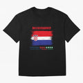 CROATIA WORLD CUP 2026 Oversized T-Shirt Bring Trophy Dreams to Match Day Hype around FIFA World Cup 2026 USA Canada Mexico, Haaland and Mbappe, Spain, Retro Football Energy, Iconic Rivalries, Trophy Chase Drama and Stadium Atmosphere; Created for
