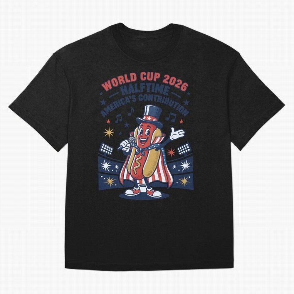 World Cup 2026 Halftime ¡ª America's Contribution V2 Oversized T-Shirt Show Fan Pride Across FIFA World Cup 2026 for Fans of Neymar and Netherlands, Bringing Fan Favorite Moments, National Team Passion, Big Match Drama and Soccer History; Ideal for