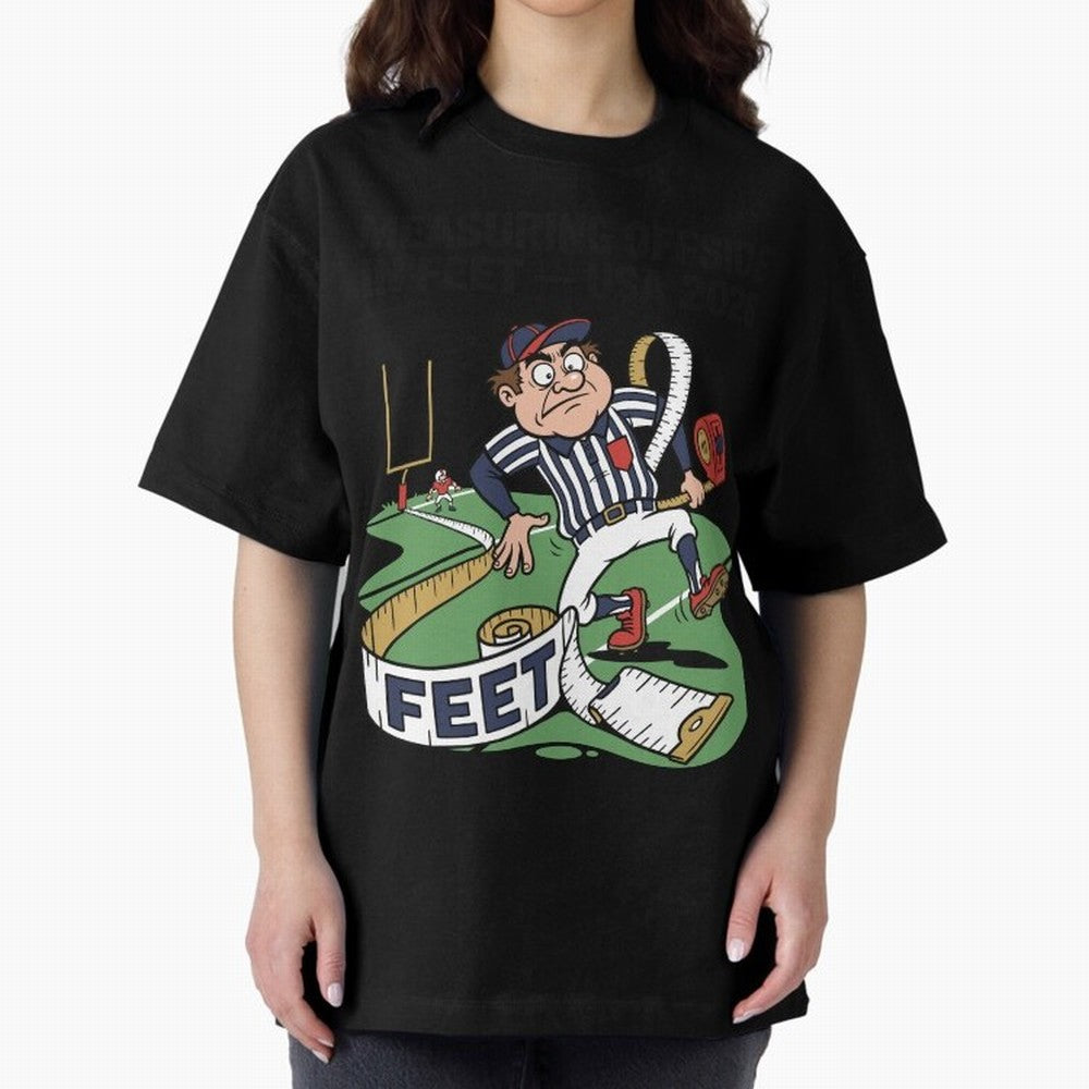 Measuring Offside in Feet ¡ª USA 2026 V2 Oversized T-Shirt Show Your Stadium Side during Global Football Passion for FIFA World Cup 2026 USA Canada Mexico, Centered on Mbappe, England, Champion Mindset, Group Stage Buzz, Knockout Tension and