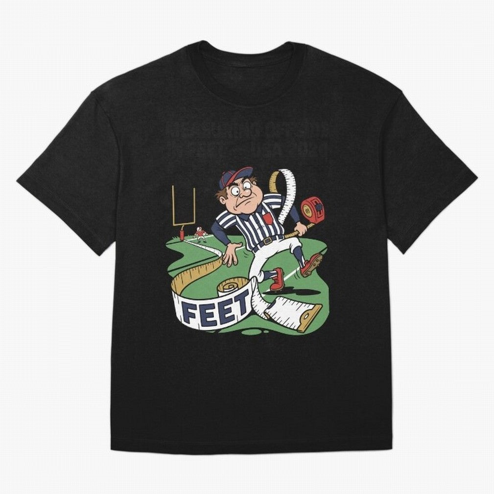 Measuring Offside in Feet ¡ª USA 2026 V2 Oversized T-Shirt Show Your Stadium Side during Global Football Passion for FIFA World Cup 2026 USA Canada Mexico, Centered on Mbappe, England, Champion Mindset, Group Stage Buzz, Knockout Tension and