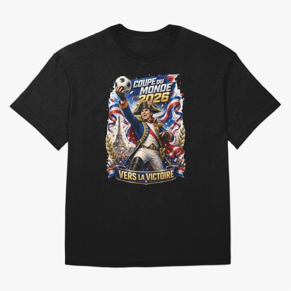 France World Cup 2026 Victory Oversized T-Shirt Feel the Trophy Chase of the FIFA World Cup 2026 Journey through Messi Highlights, Brazil Pride, Football Festival Excitement, Trophy Ambitions, Country Rivalries and Star Player Buzz; Ideal for