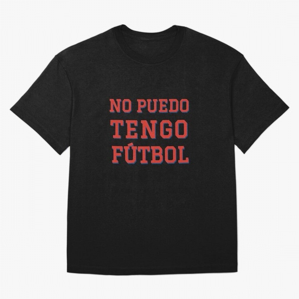 No puedo, tengo f¨²tbol Oversized T-Shirt Fuel Match Day Hype around FIFA World Cup 2026, Messi, Portugal, Spain and Germany, Global Supporter Spirit, Legendary Goals, National Colors and Tournament Celebration; Great for Watch Parties, Sports