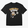 Purr-fect Strike Oversized T-Shirt Support the Legends of FIFA World Cup 2026 Group Stage Filled with Haaland, Portugal, Spain and Germany Energy, Champion Mindset, Group Stage Buzz, Knockout Tension and Passionate Fan Culture; Perfect for People