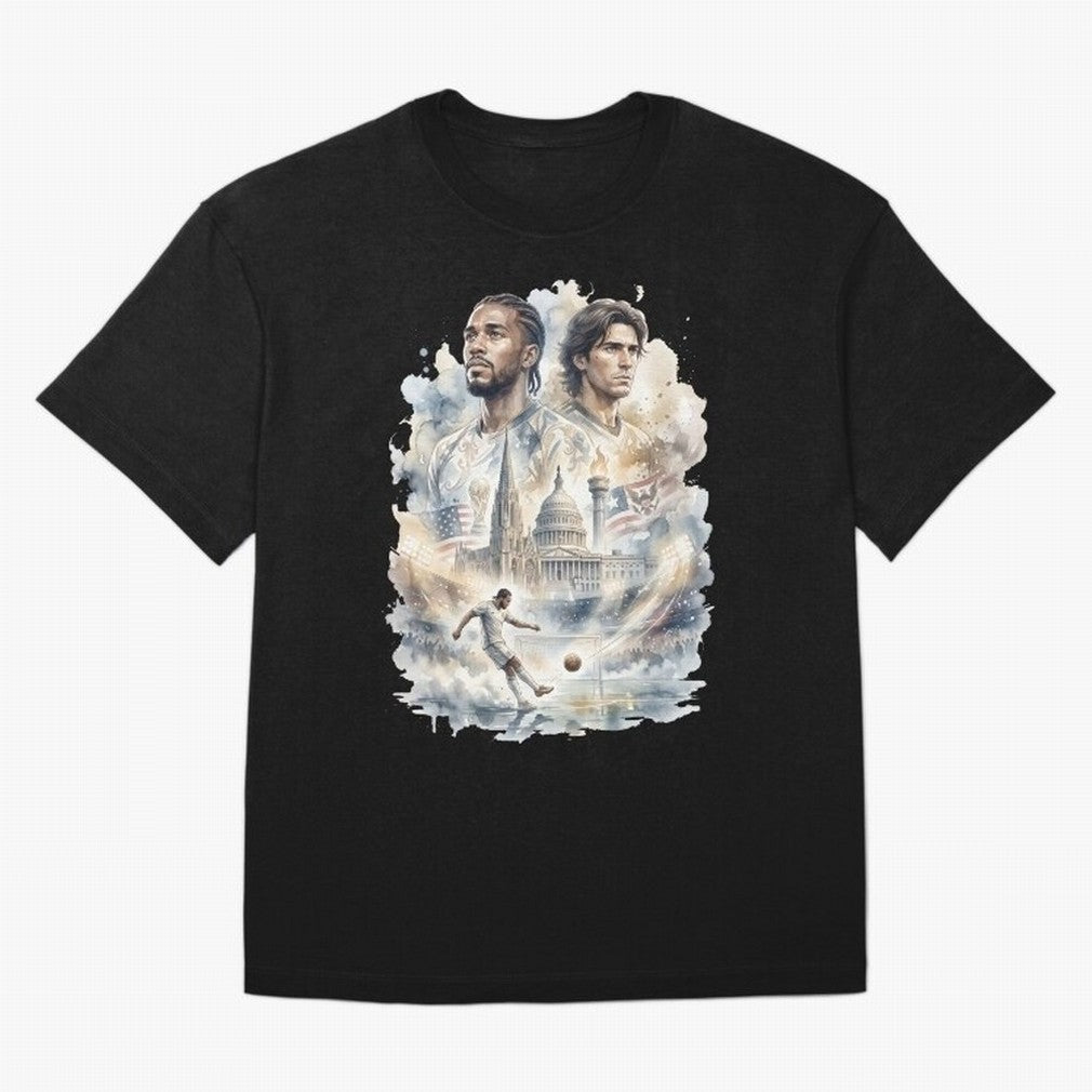 FIFA 2026 America Players Oversized T-Shirt Bring a Champion Mindset to FIFA World Cup 2026 Group Stage for Fans of Cristiano Ronaldo and Brazil, Portugal and Argentina, Bringing Football Festival Excitement, Trophy Ambitions, Country Rivalries and