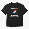 Netherlands Football Fan World Cup 2026 - Dutch Map Vintage Art Oversized T-Shirt Celebrate Supporters United by FIFA World Cup 2026 Connected to Mbappe, Netherlands Energy, Classic Soccer Heritage, Championship Pressure, Fan Loyalty and
