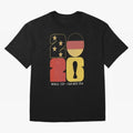 Germany Football World Cup 2026 - Die Mannschaft Retro Typography Oversized T-Shirt Celebrate Golden Goal Energy in Match Day Hype around FIFA World Cup 2026 USA Canada Mexico, Mbappe, England and Germany, Football Festival Excitement, Trophy