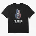 France Football World Cup 2026 Rooster Mascot Art Oversized T-Shirt Show Match Day Excitement for FIFA World Cup 2026 for Fans of Neymar, Haaland and Cristiano Ronaldo and Spain, Bringing Classic Soccer Heritage, Championship Pressure, Fan Loyalty