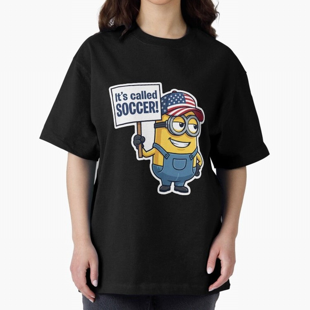 It's Called Soccer! - Funny US Football Meme (Soccer v Football) v1 Oversized T-Shirt Bring World Football Passion into FIFA World Cup 2026 Filled with Haaland, Argentina, France and Brazil Energy, Stadium Chants, National Pride, Trophy Dreams and