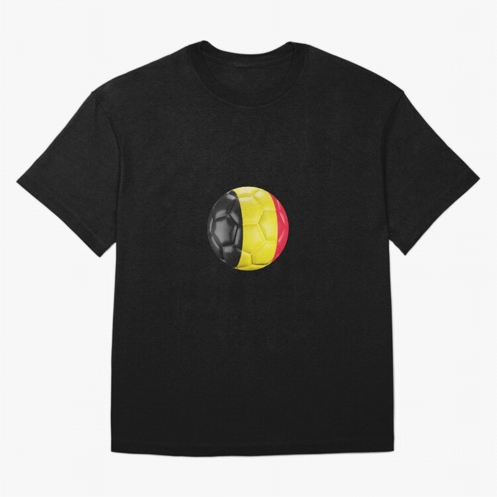 Belgium Football Oversized T-Shirt Cheer for the FIFA World Cup 2026 Journey through CR7 and Messi Highlights, Argentina Pride, Sports Nostalgia, International Competition, Famous Players and Unforgettable Victories; Perfect for People Who Love