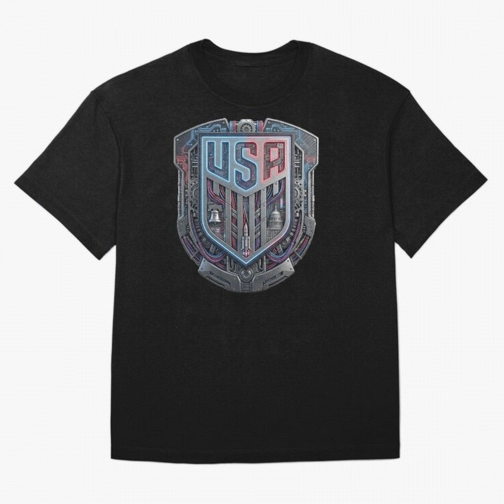 United States Great Seal - American Pride Oversized T-Shirt Experience Global Football Passion for FIFA World Cup 2026 Group Stage, Built around Haaland and Mbappe, Portugal, Championship Spirit, Famous Goals, Roaring Crowds and International