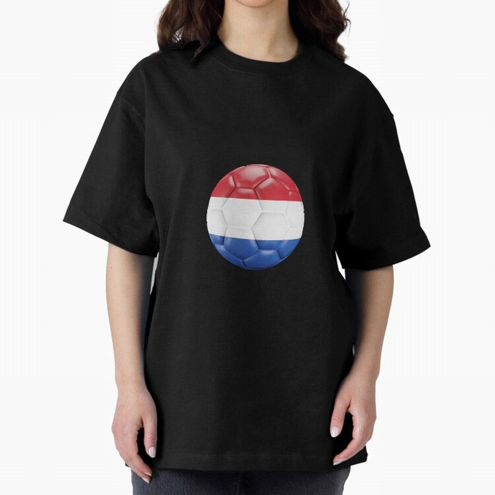 Netherlands Oversized T-Shirt Follow the Road to FIFA World Cup 2026 USA Canada Mexico Highlighting Haaland, France Energy, Stadium Memories, Football Loyalty, International Chants and Championship Tradition; Ideal for Fans Who Follow Messi,