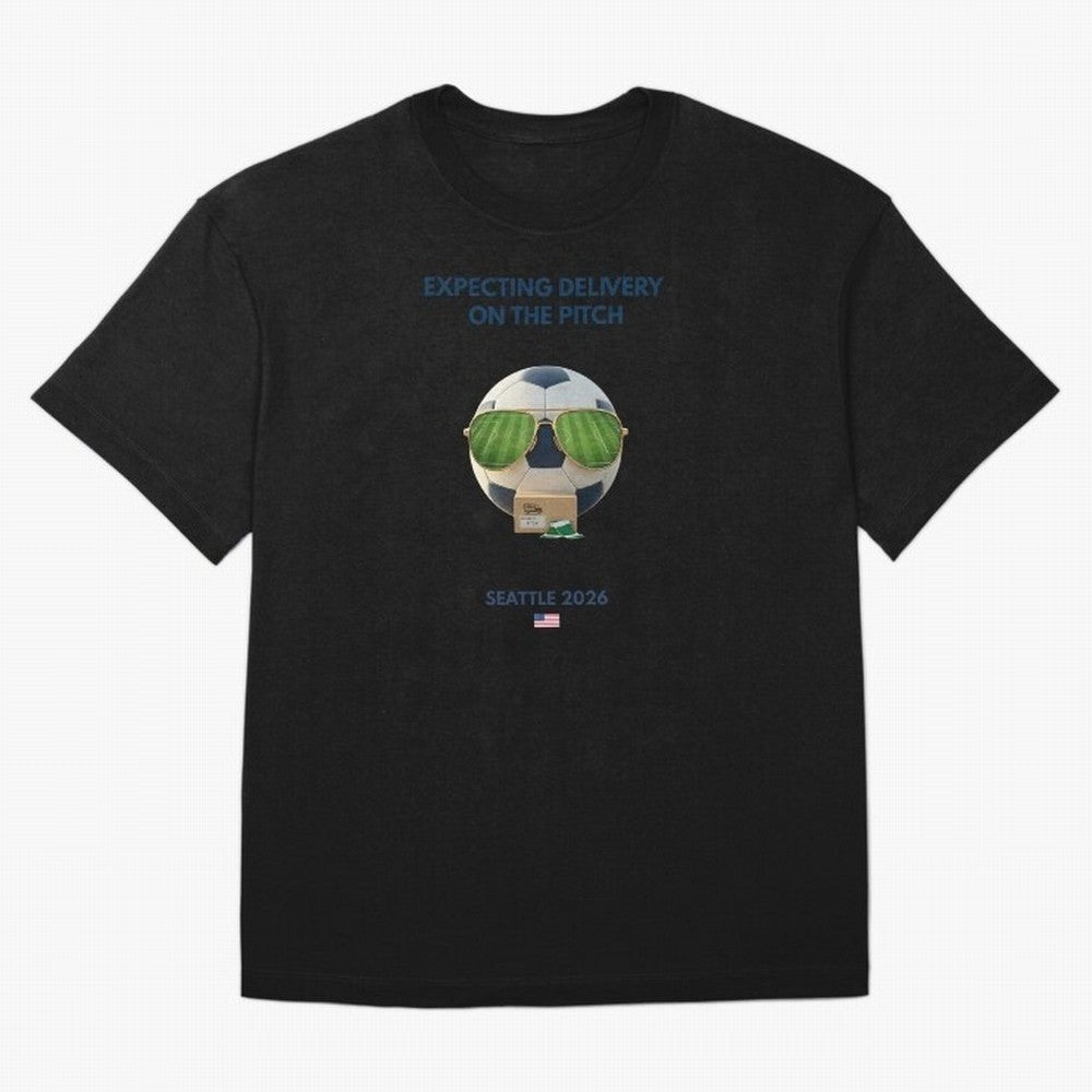 WC26 Hosting City: Seattle | Fun and Smart Soccer Fan Gear Oversized T-Shirt Share the Excitement of FIFA World Cup 2026 USA Canada Mexico Spirit, Filled with Argentina, Mbappe and Neymar, Retro Football Energy, Iconic Rivalries, Trophy Chase Drama