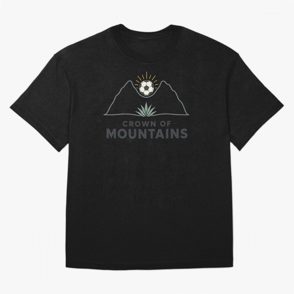 Crown of Mountains Oversized T-Shirt Celebrate Supporters United by FIFA World Cup 2026 for Fans of Neymar, Haaland and Cristiano Ronaldo and Argentina, Bringing Football History, Final Match Energy, Crowd Noise and Once in a Lifetime Moments;