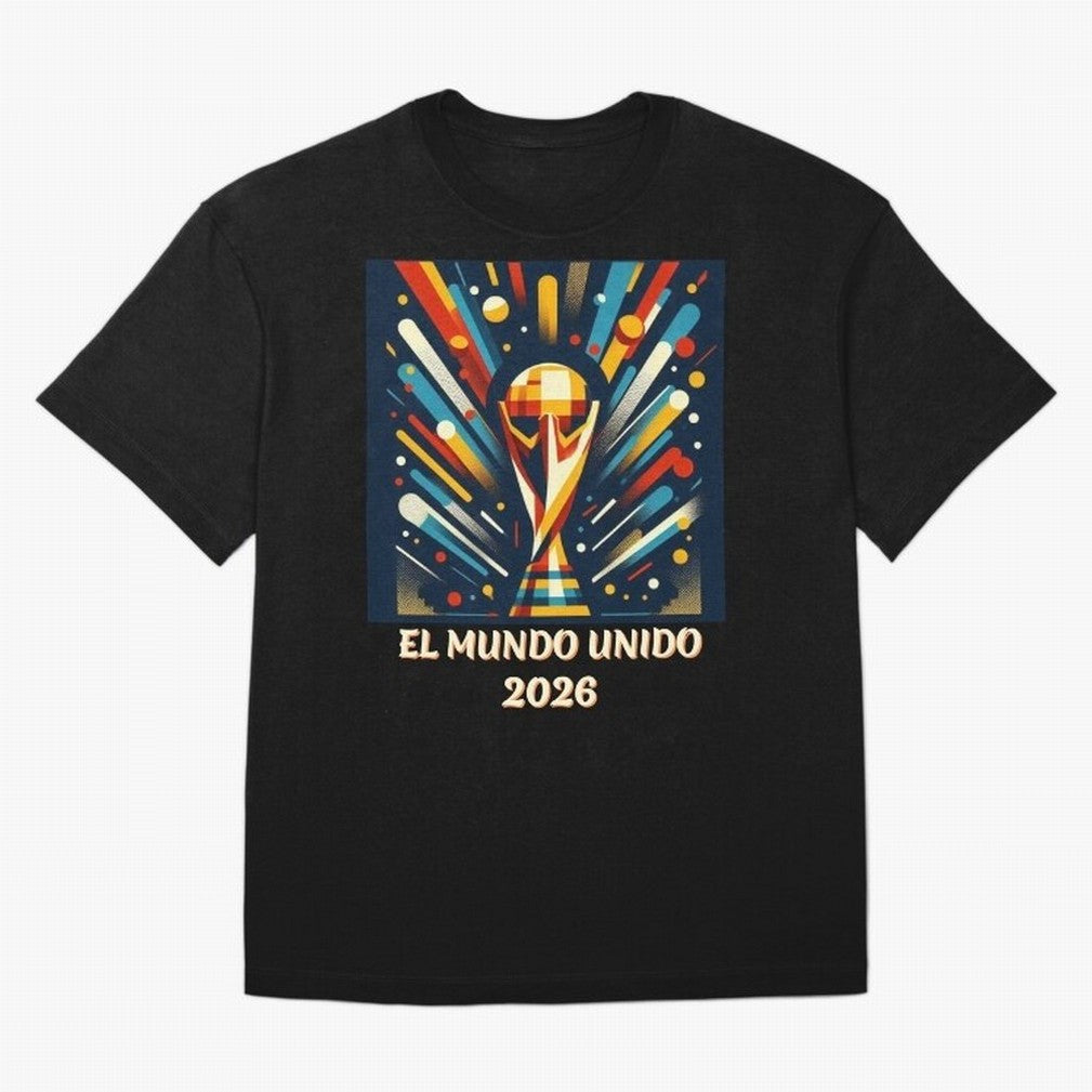 2026 World Cup The United World - Modern Geometric Art Oversized T-Shirt Celebrate Unforgettable Nights in FIFA World Cup 2026 for Fans of CR7 and Brazil, Portugal and Argentina, Bringing Game Day Rituals, Football Legends, Country Pride and the