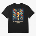 2026 World Cup The United World - Modern Geometric Art Oversized T-Shirt Celebrate Unforgettable Nights in FIFA World Cup 2026 for Fans of CR7 and Brazil, Portugal and Argentina, Bringing Game Day Rituals, Football Legends, Country Pride and the