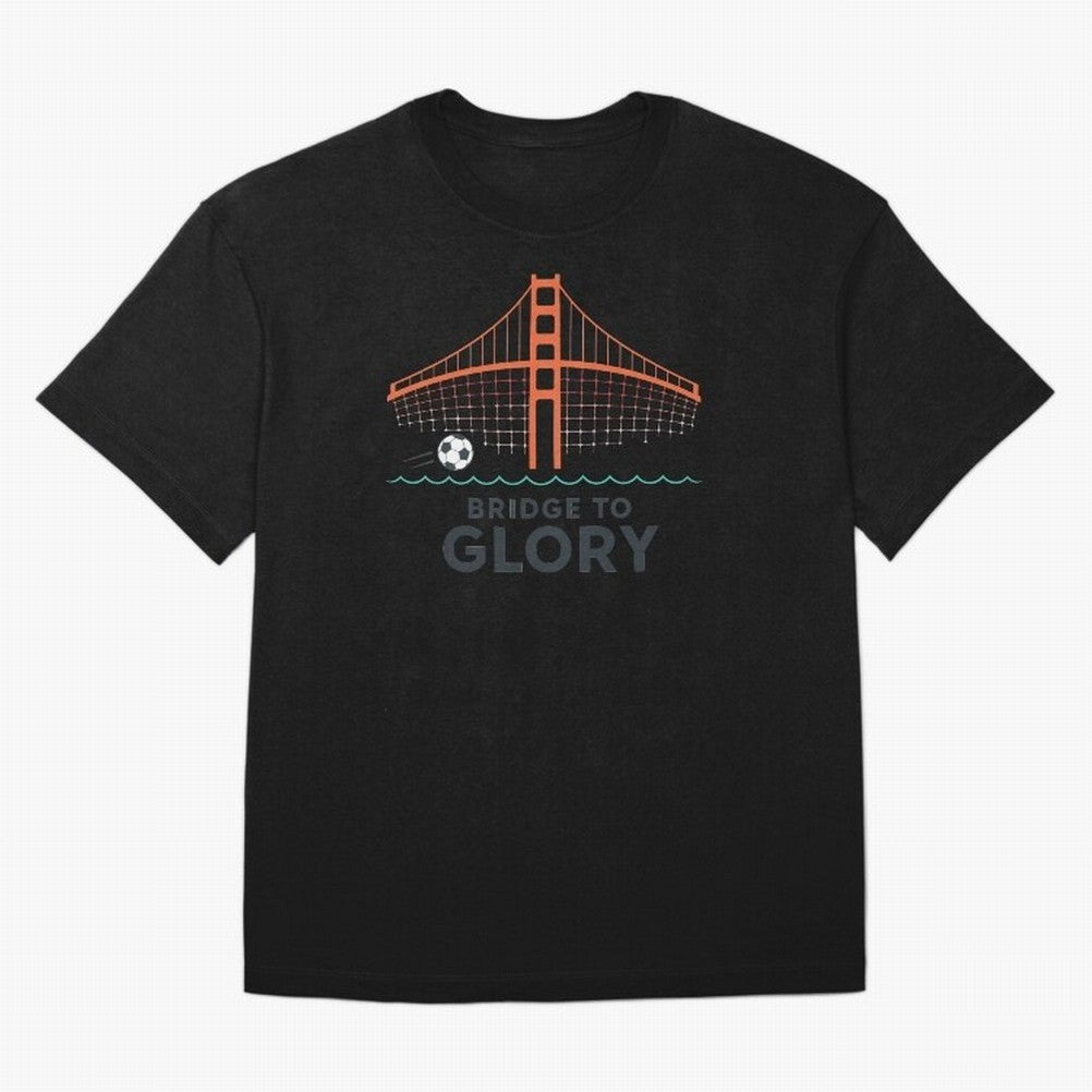 Bridge to Glory Oversized T-Shirt Represent Football Lovers during Global Football Passion for FIFA World Cup 2026 Group Stage, Made for Neymar, Haaland and Cristiano Ronaldo, England, Stadium Memories, Football Loyalty, International Chants and