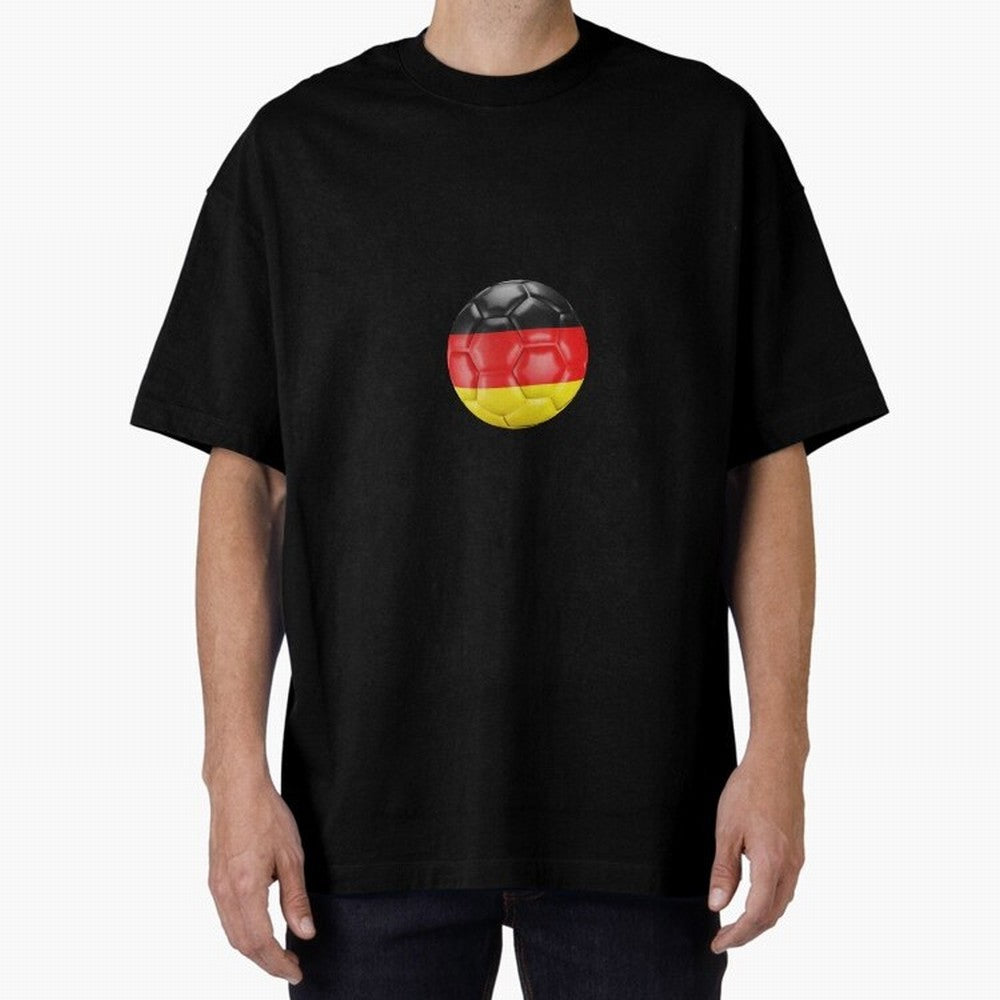 Germany Oversized T-Shirt Celebrate the Next Chapter of FIFA World Cup 2026 Group Stage for Fans of Messi, CR7 and Mbappe and England, France and Netherlands, Bringing Vintage Soccer Flavor, Modern Football Stars, National Flags and Final Night